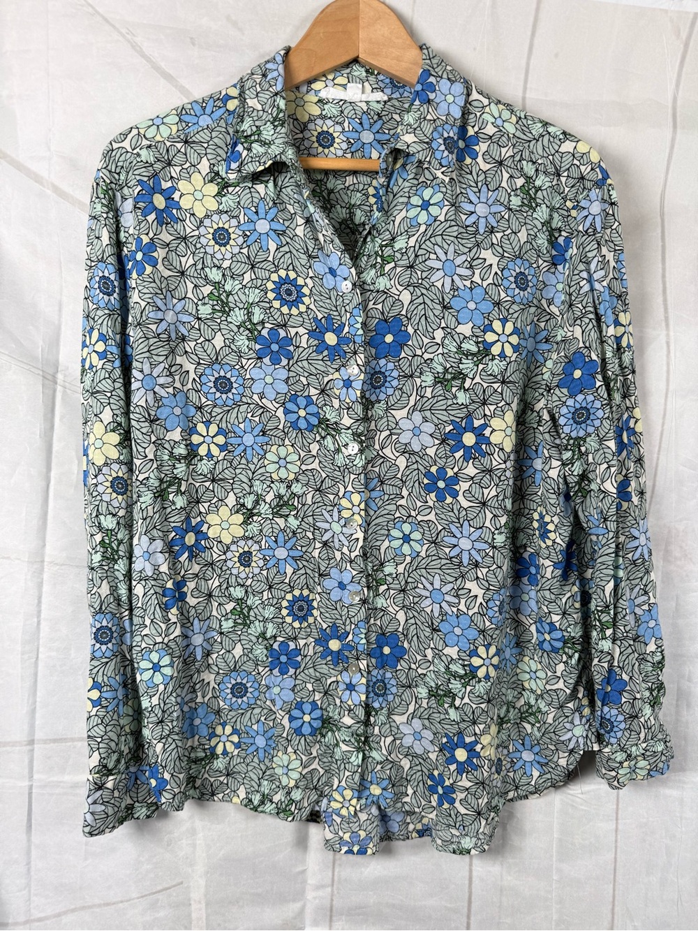 Jane & Delaney by Anthropologie Retro Shirt  Floral button down size M